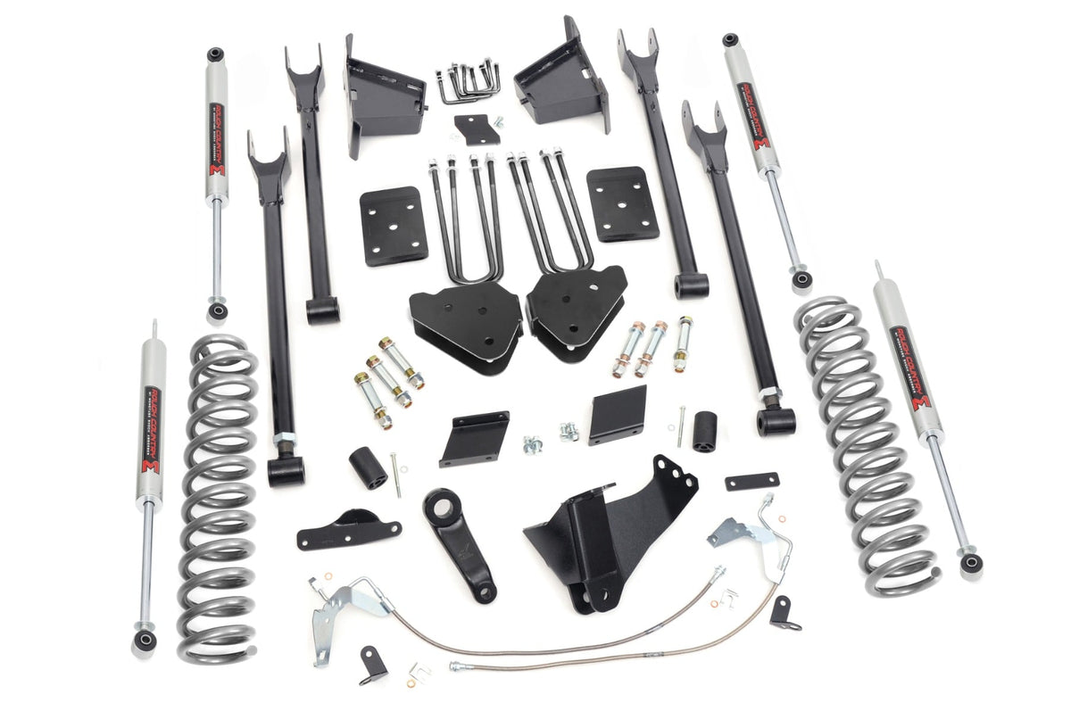 Rough Country 52740 6 Inch Lift Kit | 4-Link | No OVLD | M1 | Ford F-250 Super Duty 4WD (15-16) - Image 1