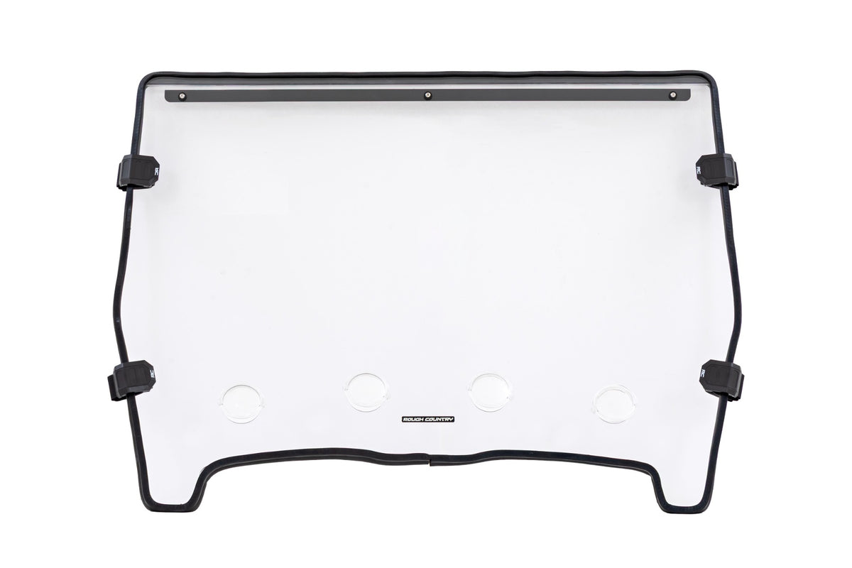 Rough Country 98222270 Vented Full Windshield | Scratch Resistant | John Deere Gator XUV 625/Gator XUV 850 - Studio View 4