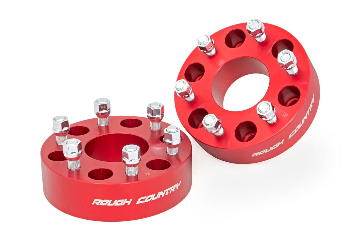 2 Inch Wheel Spacers | 6x5.5 | Red | Chevy/GMC 1500 Truck & SUV - Other Finished Goods