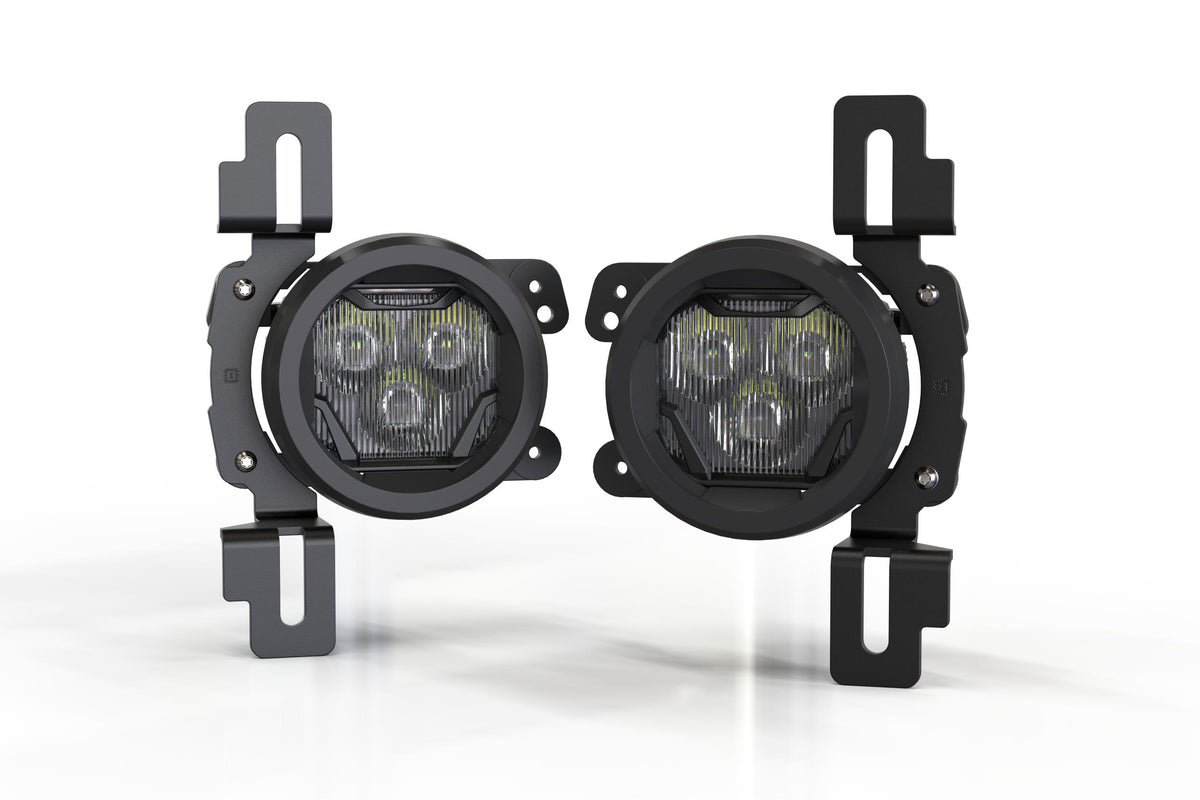 Morimoto 4Banger Fog Light Kit: 18+ JL/JT (NCS / Wide / Yellow / Set) - Off Road - Veh. Spec (Image 1 of 6)