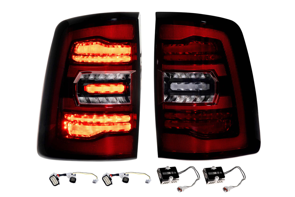 XB LED Tail Lights: Ram HD (19-24 / Red Lens / Set) - Tail Lights (Image 1 of 6)