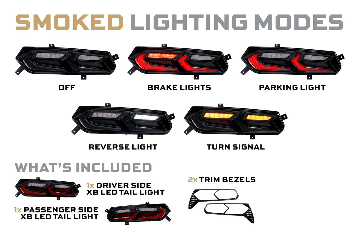 XB LED Tail Lights: Corvette C7 (14-19 / Smoked Lens Facelift / Set) - Tail Lights (Image 2 of 6)