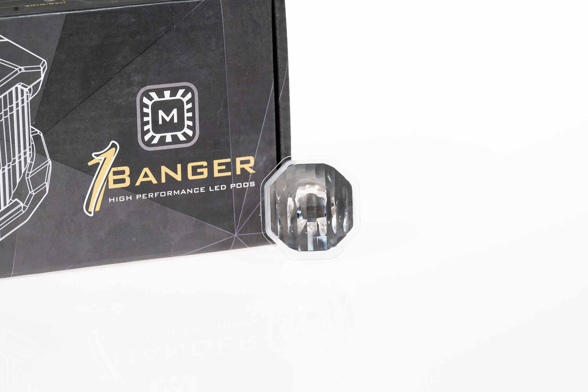 Lens Only: 1Banger (White / Combo / Each) - Off Road - Veh. Spec (Image 1 of 3)