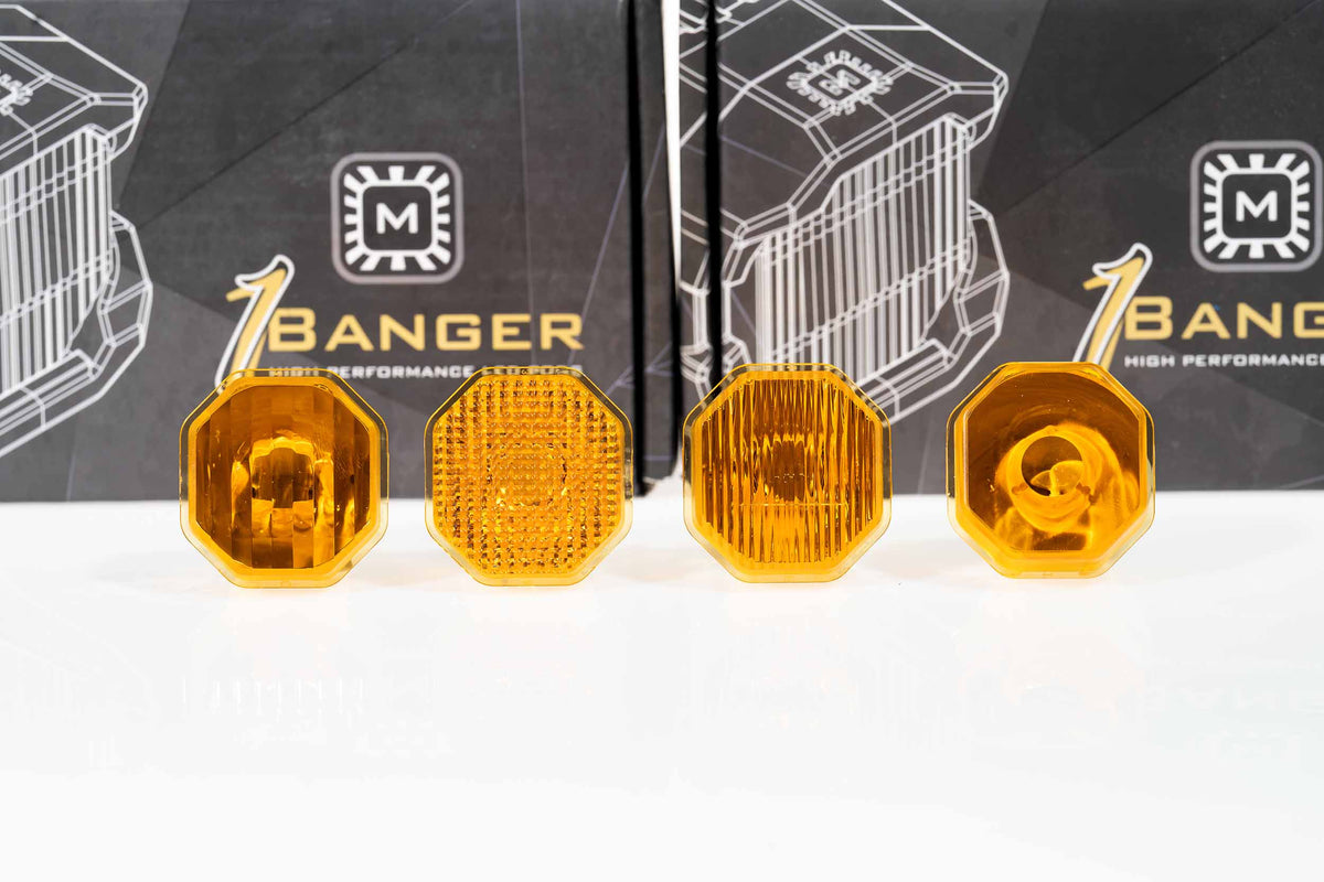 Lens Only: 1Banger (Yellow / Wide / Each) - Off Road - Veh. Spec (Image 2 of 3)