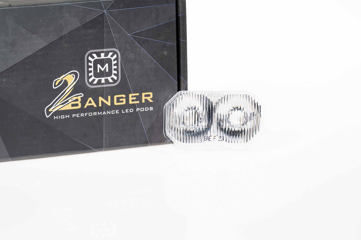 Lens Only: 2Banger (White / Wide / Each) - Off Road - Veh. Spec (Image 1 of 3)