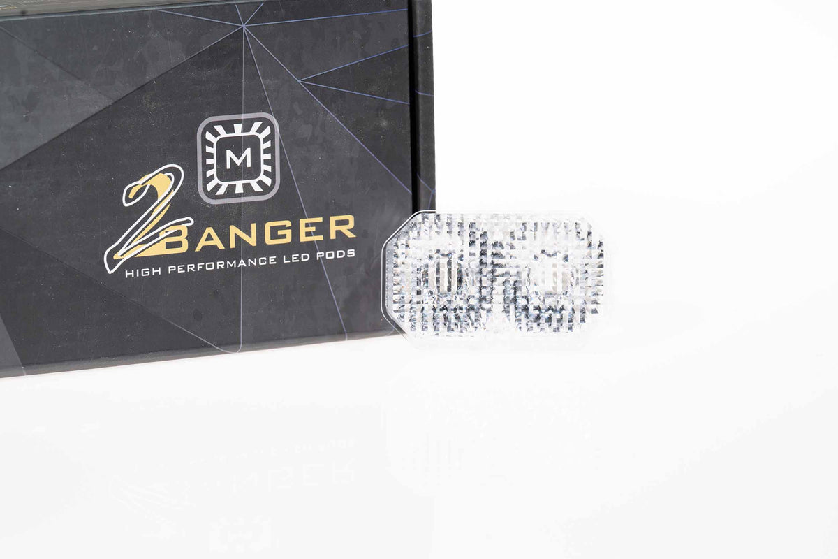 Lens Only: 2Banger (White / Flood / Each) - Off Road - Veh. Spec (Image 1 of 3)