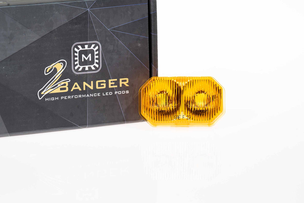Lens Only: 2Banger (Yellow / Wide / Each) - Off Road - Veh. Spec (Image 1 of 4)