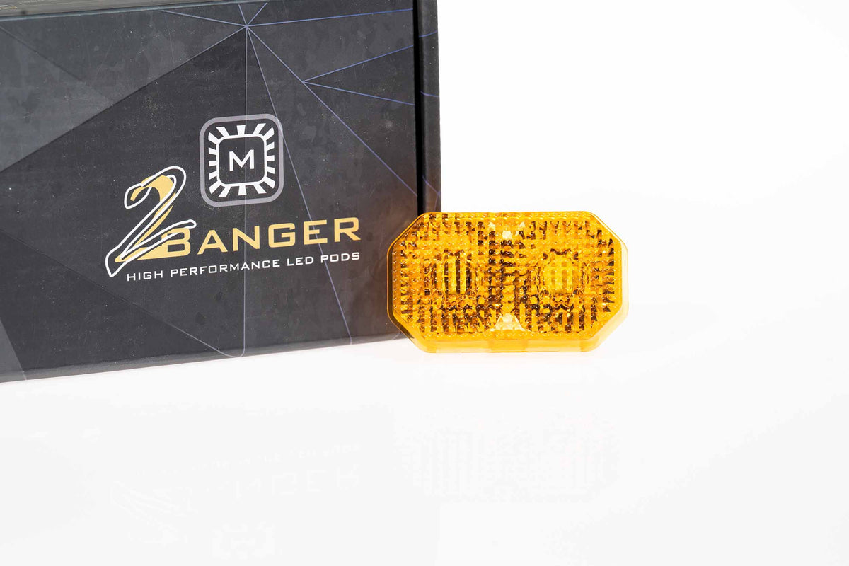 Lens Only: 2Banger (Yellow / Flood / Each) - Off Road - Veh. Spec (Image 1 of 4)