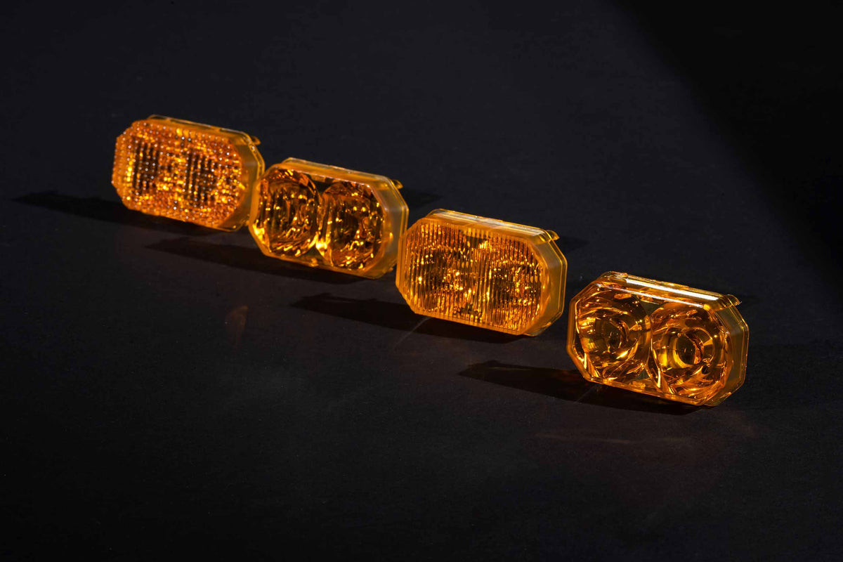 Lens Only: 2Banger (Yellow / Flood / Each) - Off Road - Veh. Spec (Image 4 of 4)
