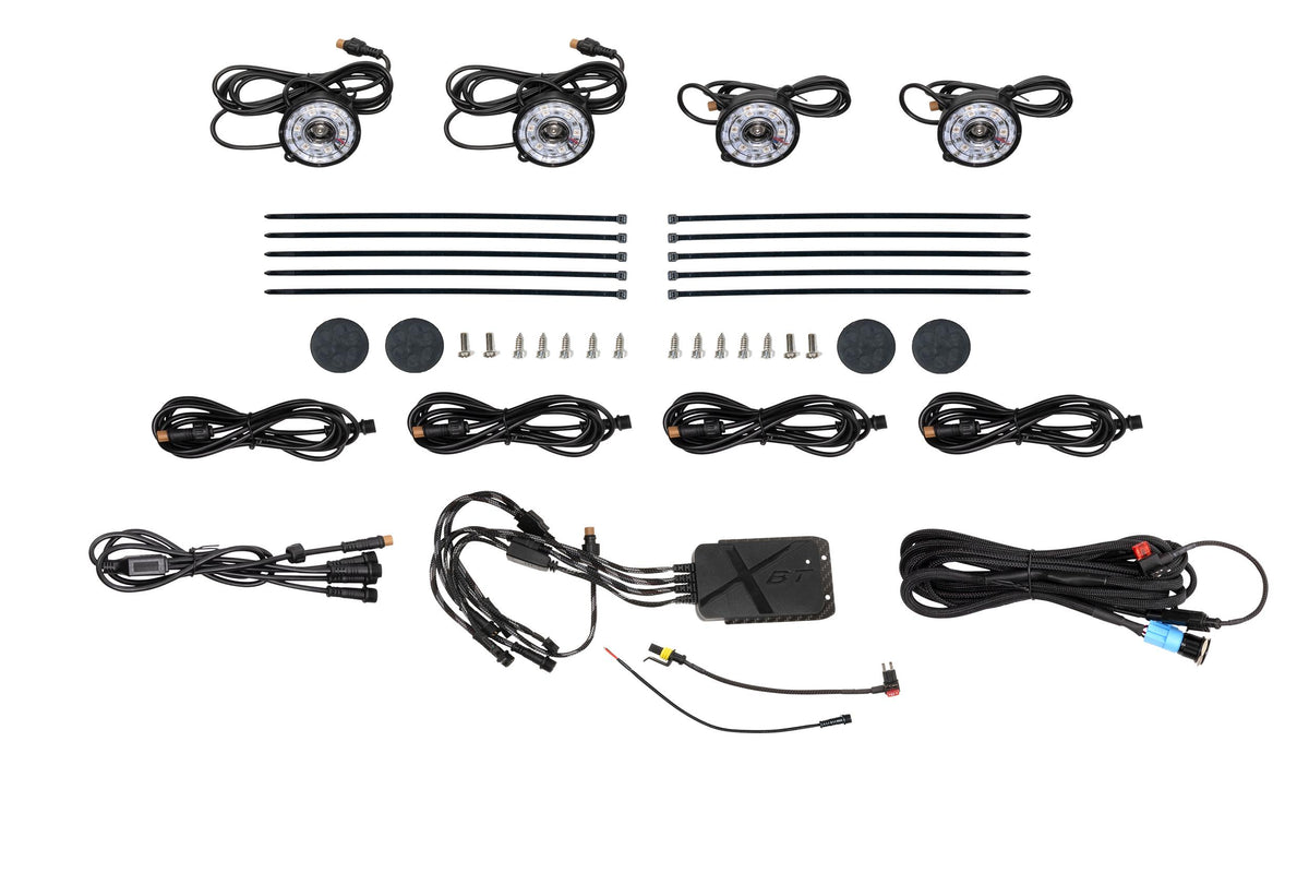 Morimoto Rock Light Kit: RGB LED / 4 Pack - Rock Lights / Wheel Rings (Image 1 of 6)