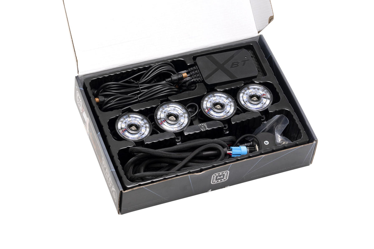 Morimoto Rock Light Kit: RGB LED / 4 Pack - Rock Lights / Wheel Rings (Image 2 of 6)
