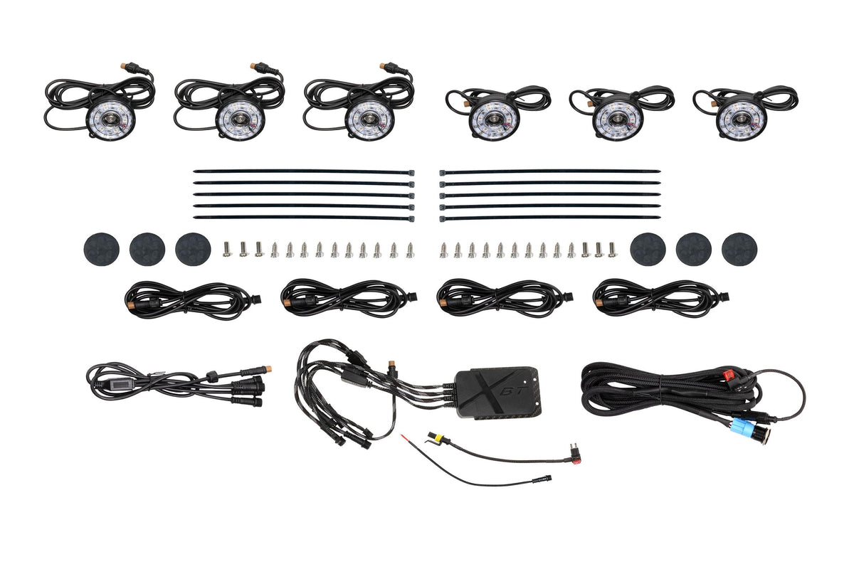 Morimoto Rock Light Kit: RGB LED / 6 Pack - Rock Lights / Wheel Rings (Image 1 of 6)