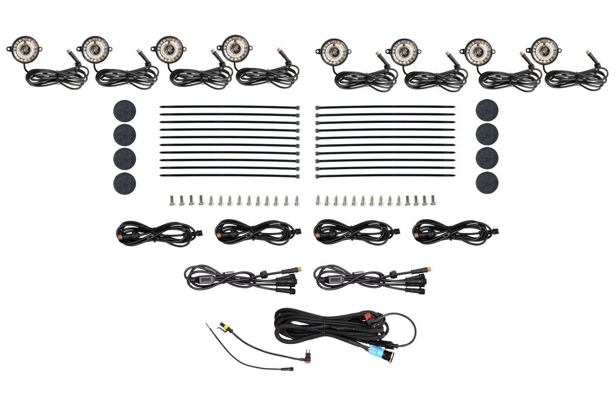 Morimoto Rock Light Kit: White LED / 8 Pack - Rock Lights / Wheel Rings (Image 1 of 6)