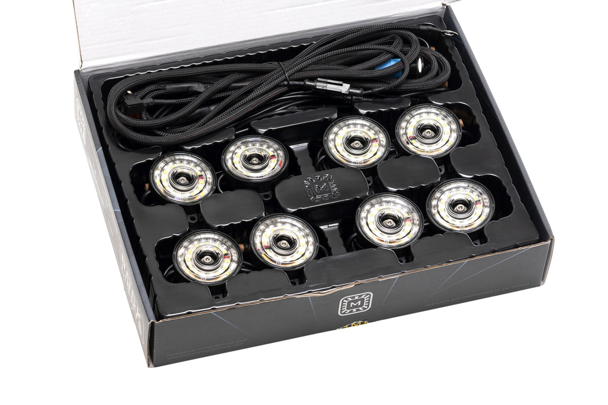 Morimoto Rock Light Kit: White LED / 8 Pack - Rock Lights / Wheel Rings (Image 2 of 6)