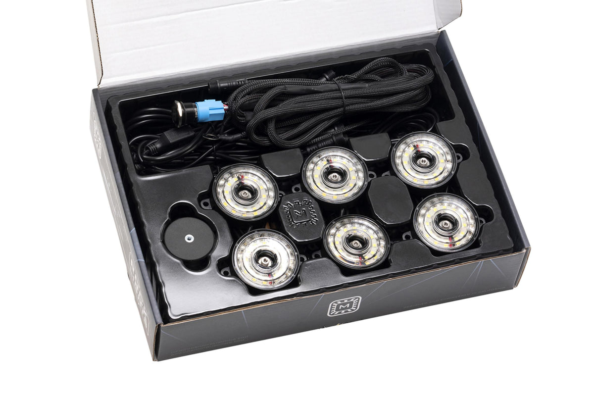 Morimoto Rock Light Kit: White LED / 6 Pack - Rock Lights / Wheel Rings (Image 2 of 6)