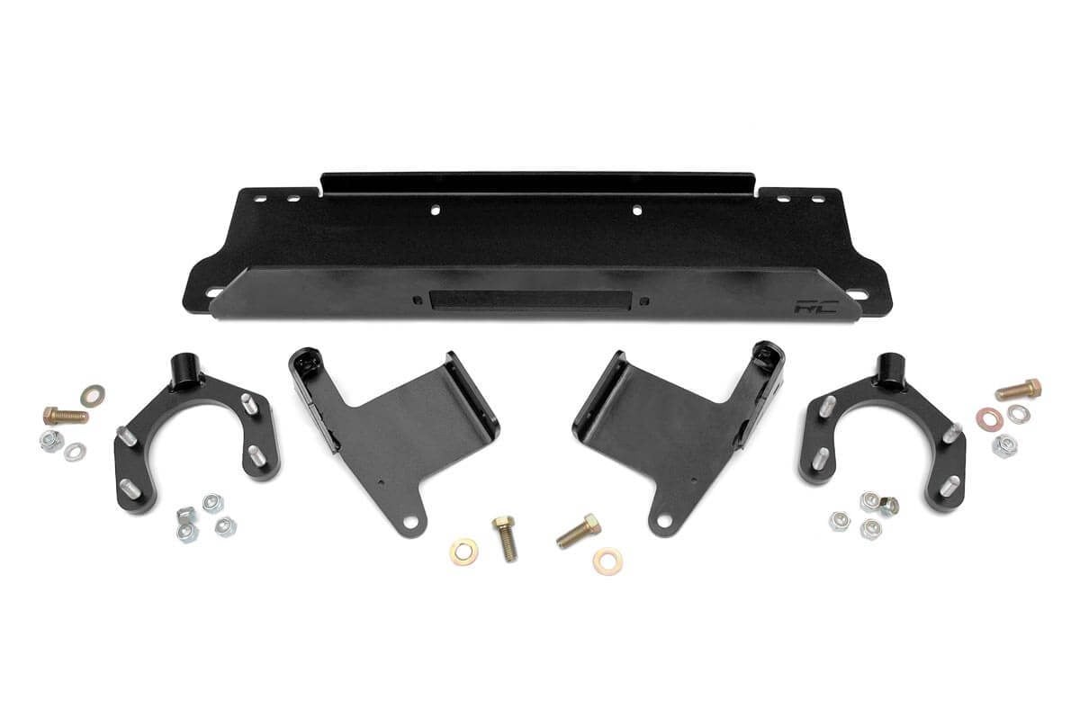 RC Winch Mount Plate | Factory Bmpr | D-Rings | Jeep Wrangler JK/Wrangler Unlimited (07-18) (manufacturer page)