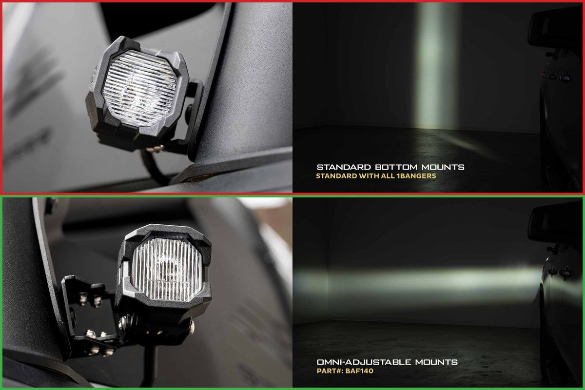 Morimoto 1Banger Mounts: Omni-Adjustable (Set) - Off Road - Universal (Image 6 of 6)