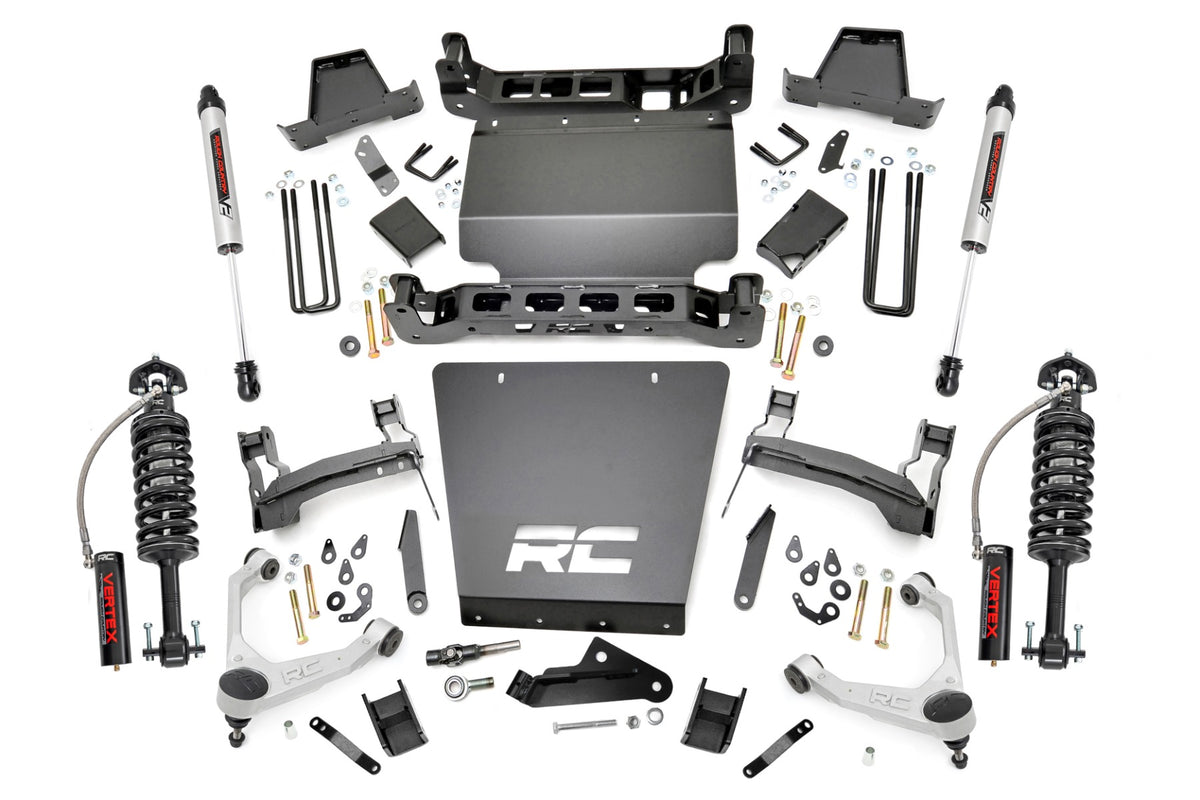 7 Inch Stamped Steel LCA Lift Kit | Forged UCA | Bracket | Vertex/V2 Shks | Chevy/GMC 1500 (16-18) - Susp Lift Kits 4wd (Image 1 of 6)
