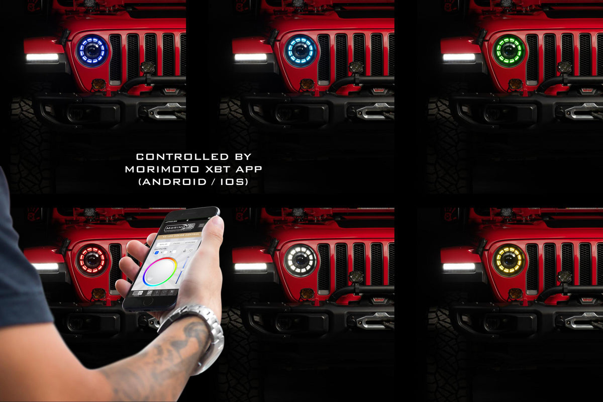 Super7 RGBW Halo System: Jeep JL/JT (2018+) - LED Halos/Strips (Image 3 of 6)