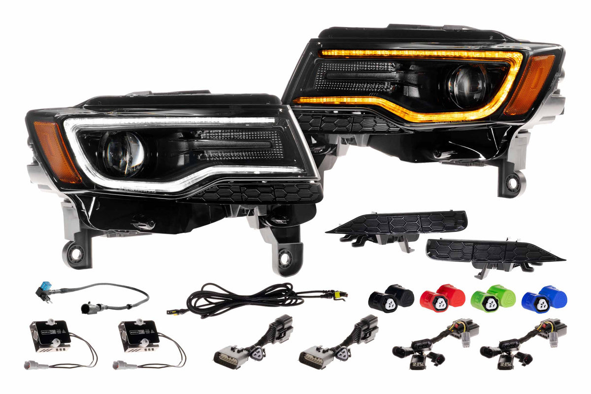 XB LED Headlights: Jeep Grand Cherokee (14-22 / Gen II / Set) - Headlights (Image 1 of 6)