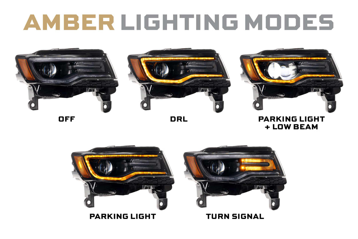 XB LED Headlights: Jeep Grand Cherokee (14-22 / Gen II / Set) - Headlights (Image 4 of 6)