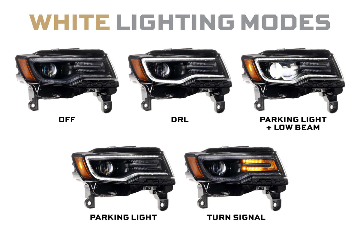XB LED Headlights: Jeep Grand Cherokee (14-22 / Gen II / Set) - Headlights (Image 5 of 6)