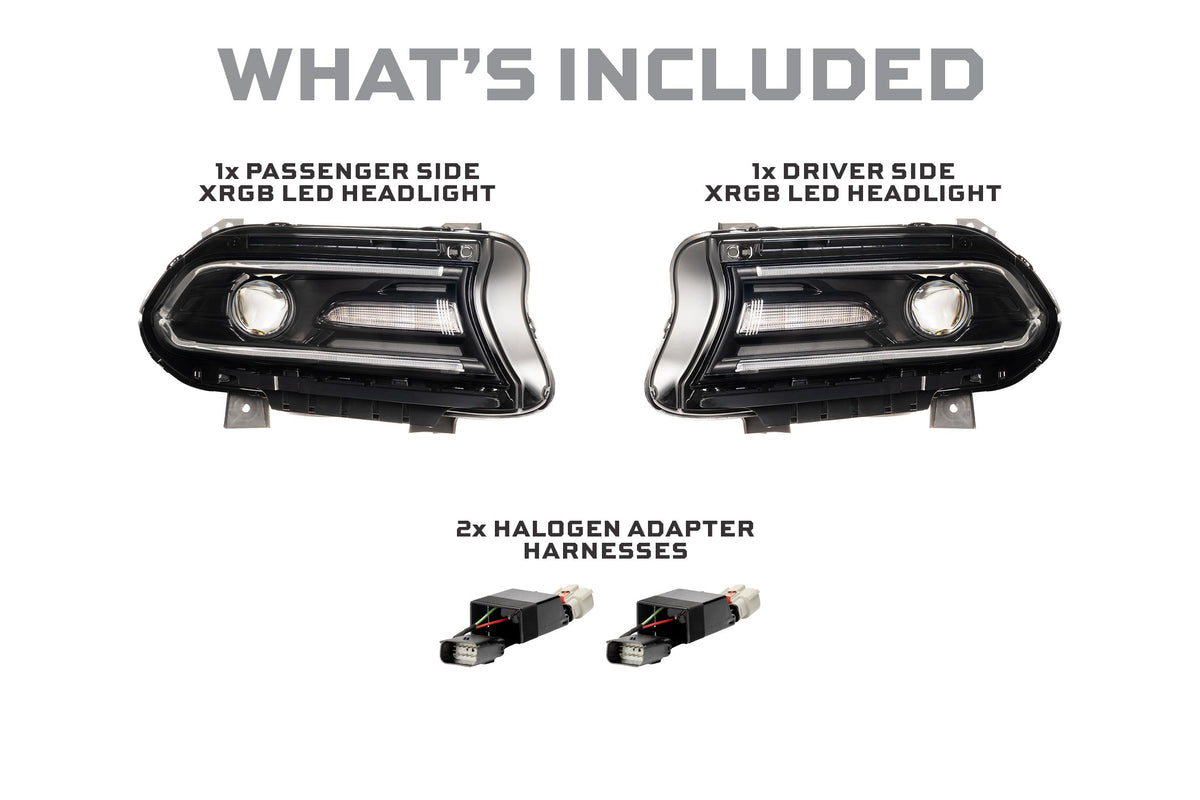XRGB LED Headlights: 15-23 Dodge Charger (Set) - Headlights (Image 4 of 6)