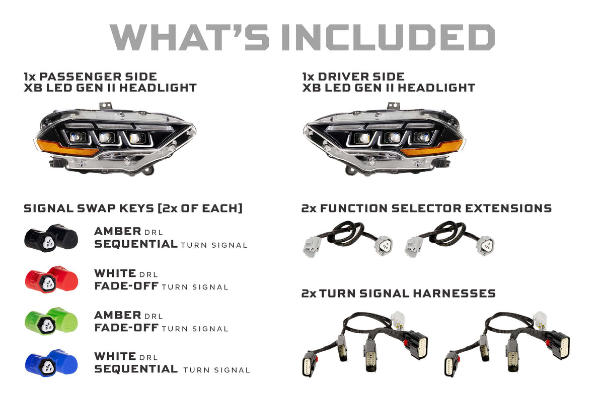 XB LED Headlights: 18-23 Ford Mustang (Gen II / Set) - Headlights (Image 4 of 6)