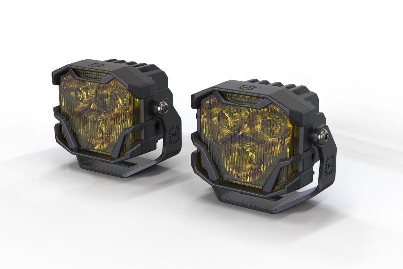 Morimoto 4Banger Ditch Light Kit: Gladiator JT (NCS Yellow Flood Beam) - Off Road - Veh. Spec (Image 3 of 6)