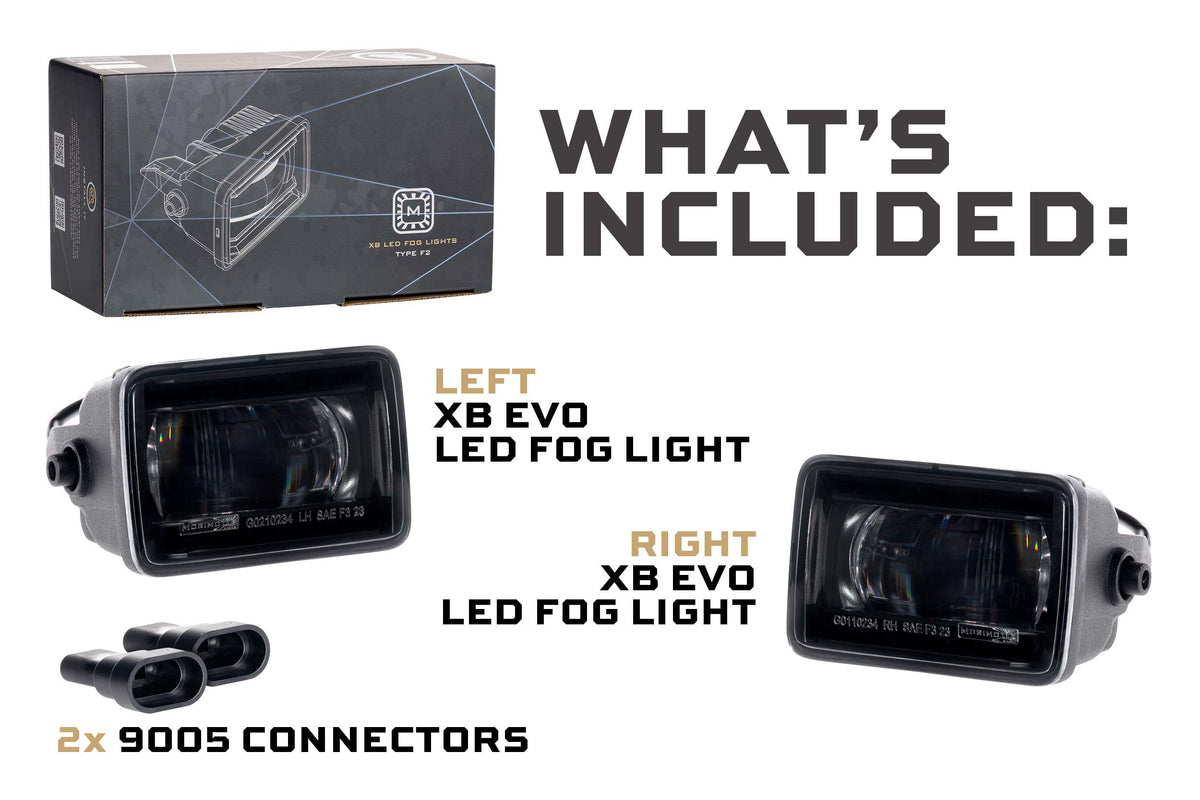 XB Evo Fog Lights: Type F2 (White / Set) - Fog Lights (Image 2 of 6)