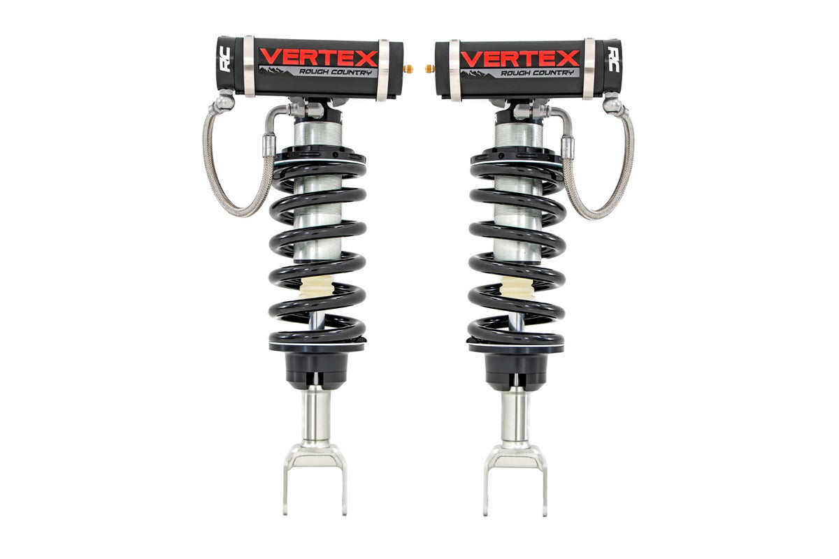 Rough Country 689087 Vertex 2.5 Reservoir Coilovers | Front | 3.5" | Ram 1500 2WD/4WD (2019-2026) - Studio View 1