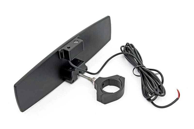 RC UTV Aluminum Rear View Mirror | Dome Light| 12" | 1.75-2" Mount (manufacturer page)