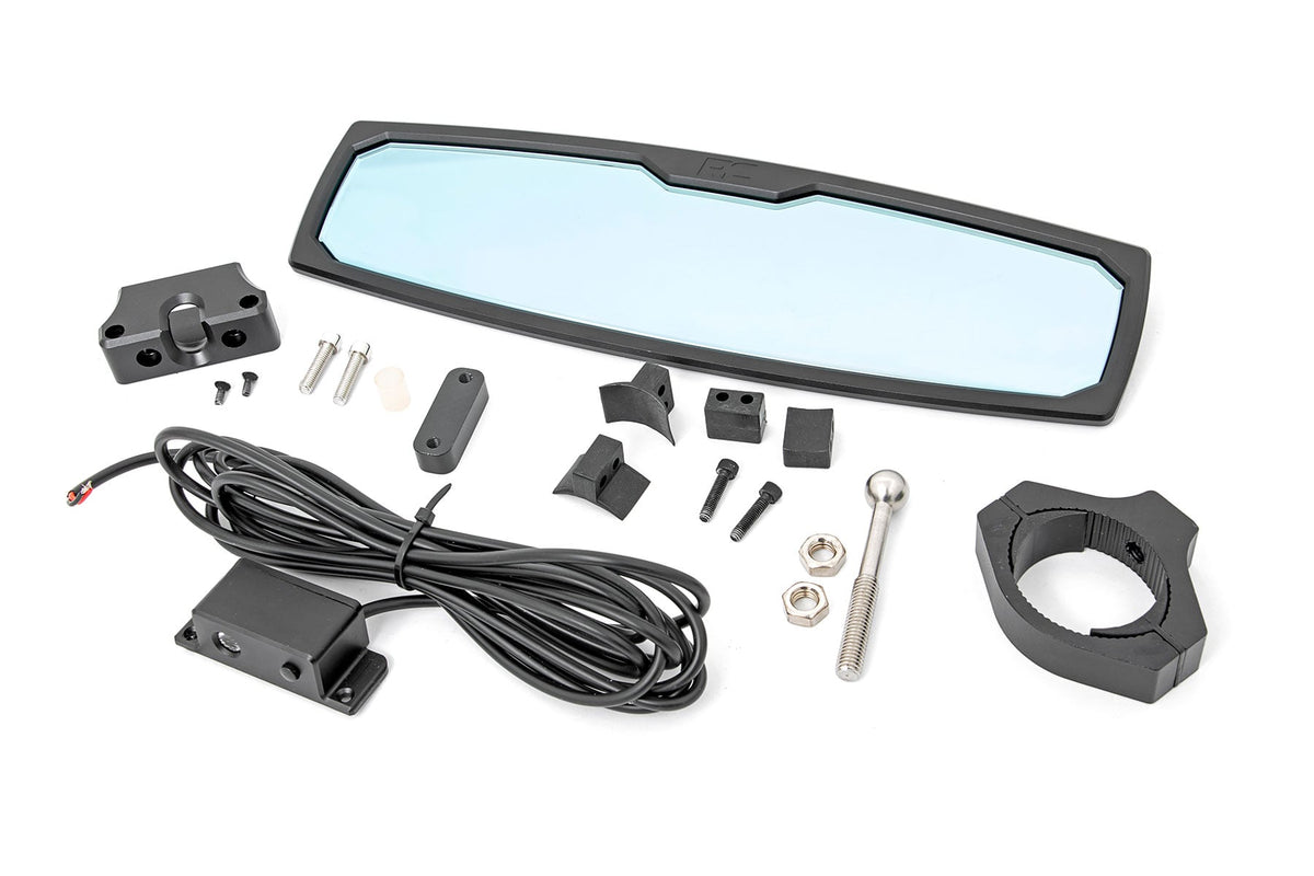 UTV Aluminum Rear View Mirror | Dome Light| 12" | 1.75-2" Mount - Misc 25% (Image 4 of 6)