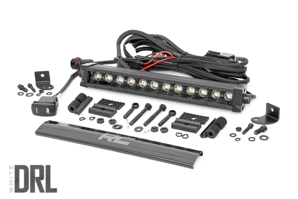 12 Inch Black Series LED Light Bar | Single Row | Amber DRL - Lighting & Acc (Image 1 of 6)