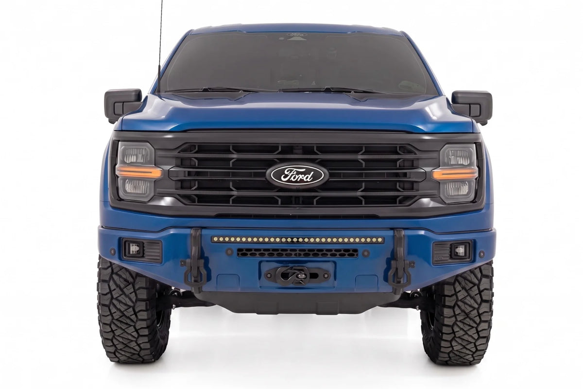 FXS Front Bumper | E9 Argon Blue | EcoBoost | Ford F-150 2WD/4WD (2021-2025) - Bumpers (Image 3 of 6)