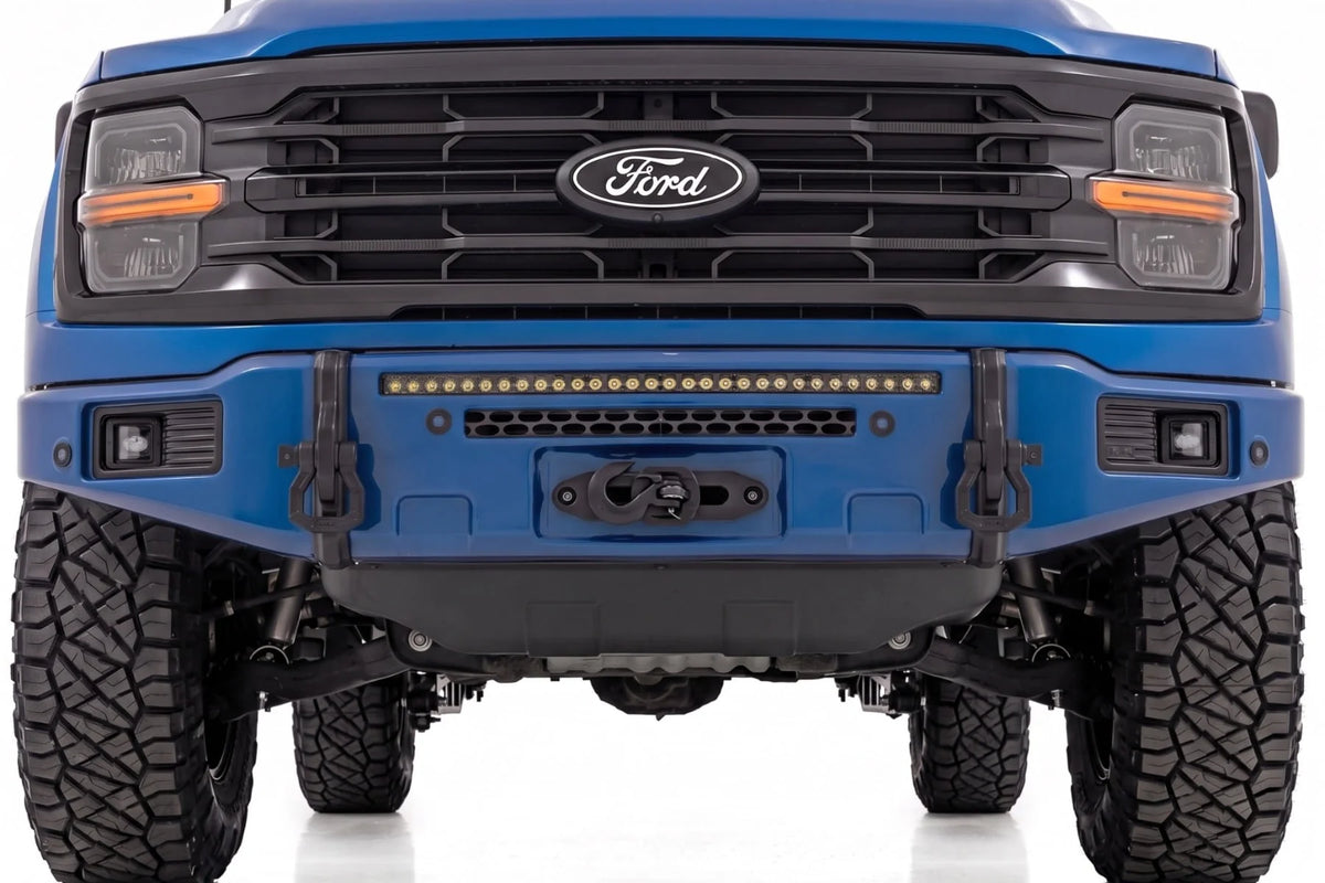 FXS Front Bumper | E9 Argon Blue | EcoBoost | Ford F-150 2WD/4WD (2021-2025) - Bumpers (Image 5 of 6)