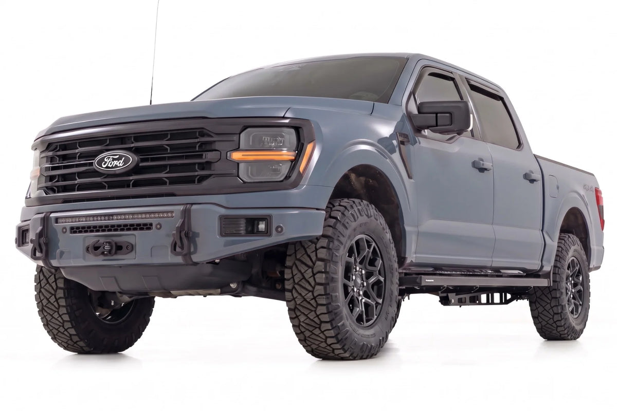 FXS Front Bumper | G4 Azure Gray | EcoBoost | Ford F-150 2WD/4WD (2021-2025) - Bumpers (Image 2 of 6)