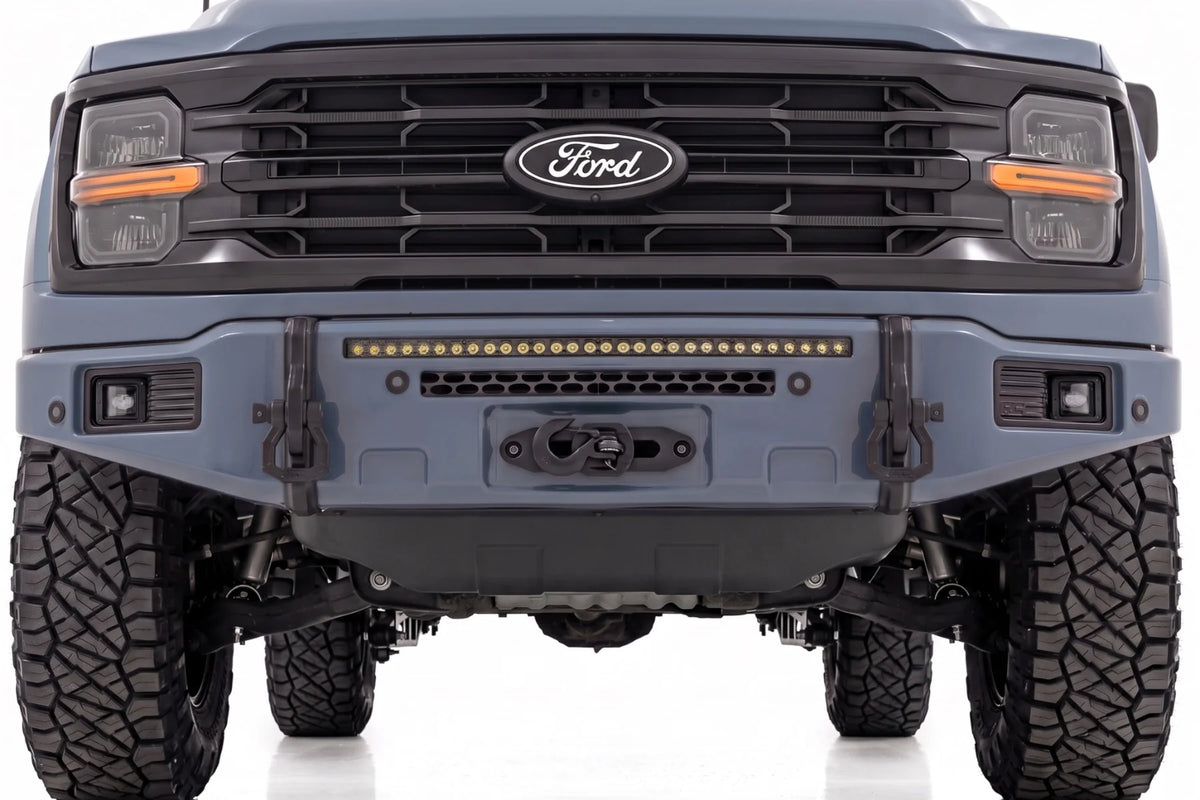FXS Front Bumper | G4 Azure Gray | EcoBoost | Ford F-150 2WD/4WD (2021-2025) - Bumpers (Image 5 of 6)