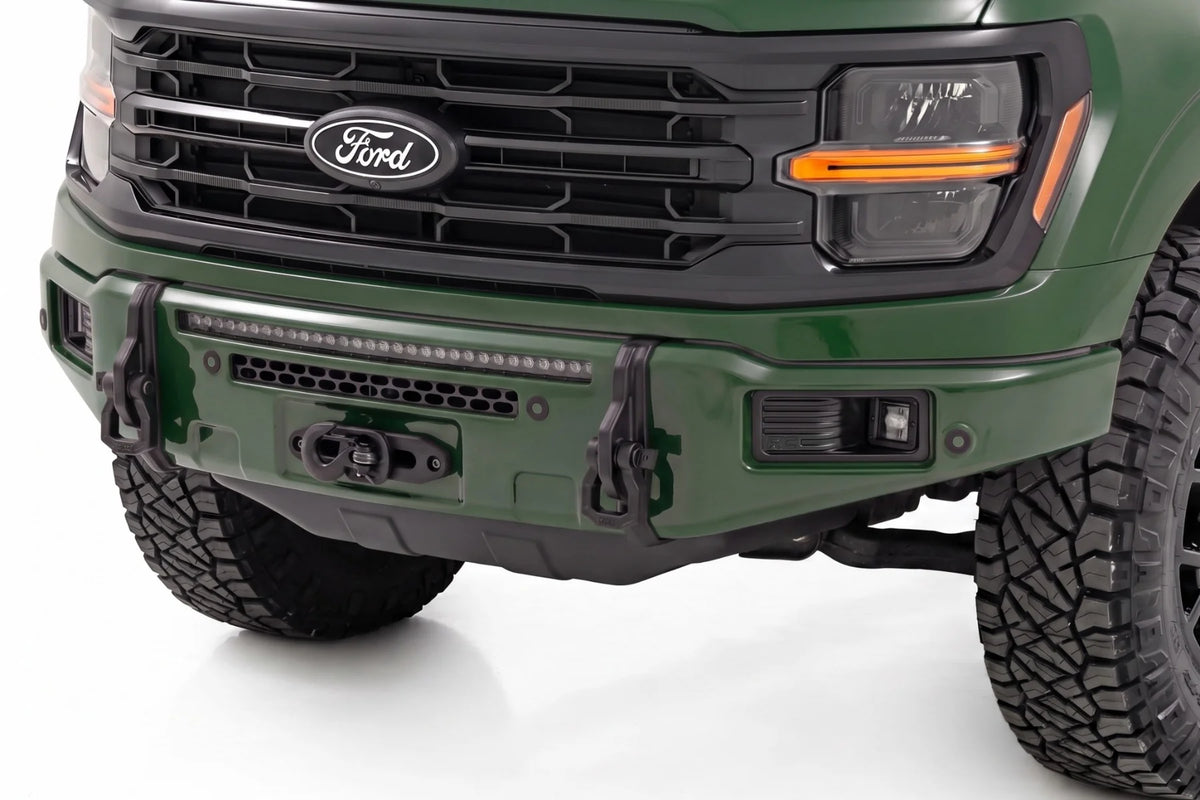 FXS Front Bumper | DB Shelter Green | EcoBoost | Ford F-150 2WD/4WD (2021-2025) - Bumpers (Image 1 of 6)