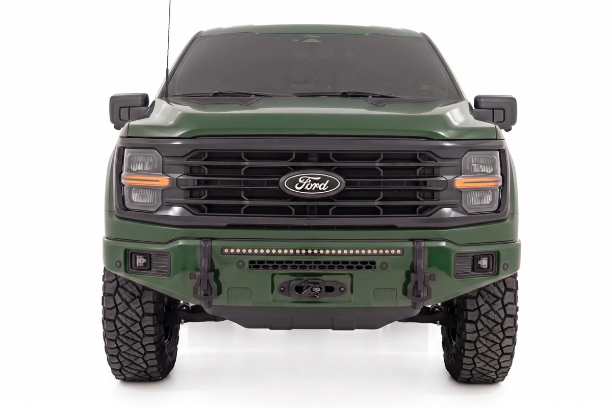 FXS Front Bumper | DB Shelter Green | EcoBoost | Ford F-150 2WD/4WD (2021-2025) - Bumpers (Image 3 of 6)