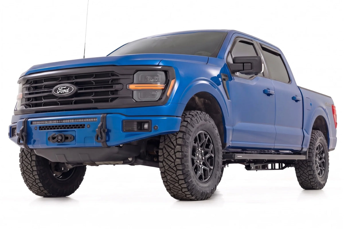FXS Front Bumper | E7 Velocity Blue | EcoBoost | Ford F-150 2WD/4WD (2021-2025) - Bumpers (Image 2 of 6)