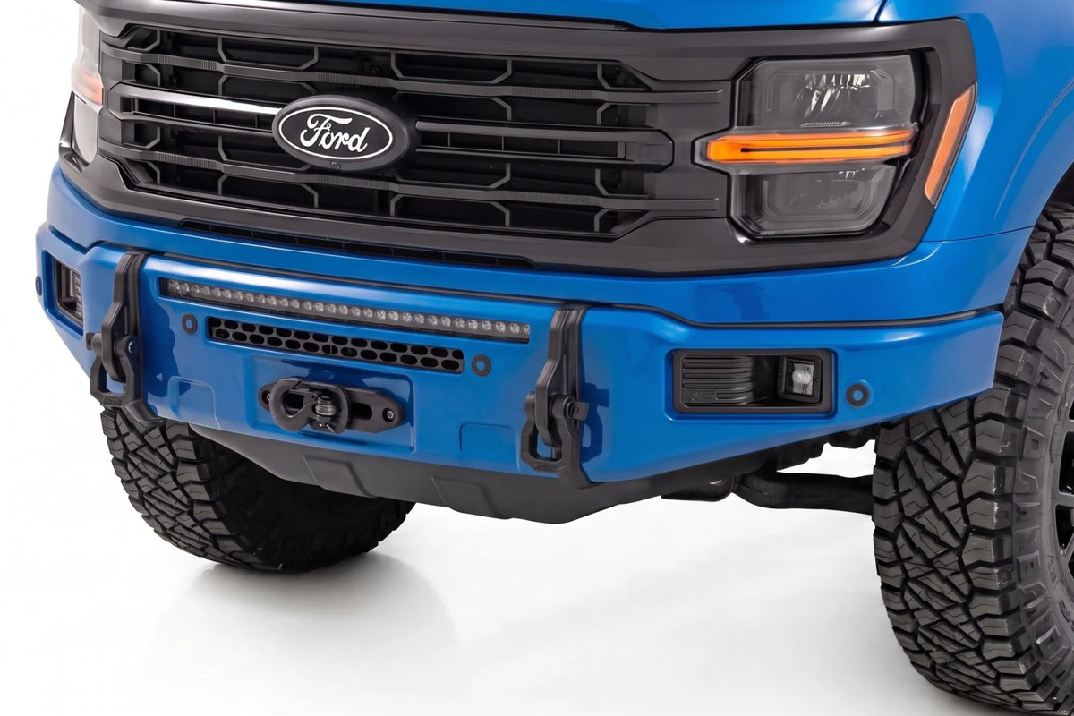 FXS Front Bumper | E7 Velocity Blue | EcoBoost | Ford F-150 2WD/4WD (2021-2025) - Bumpers (Image 1 of 6)