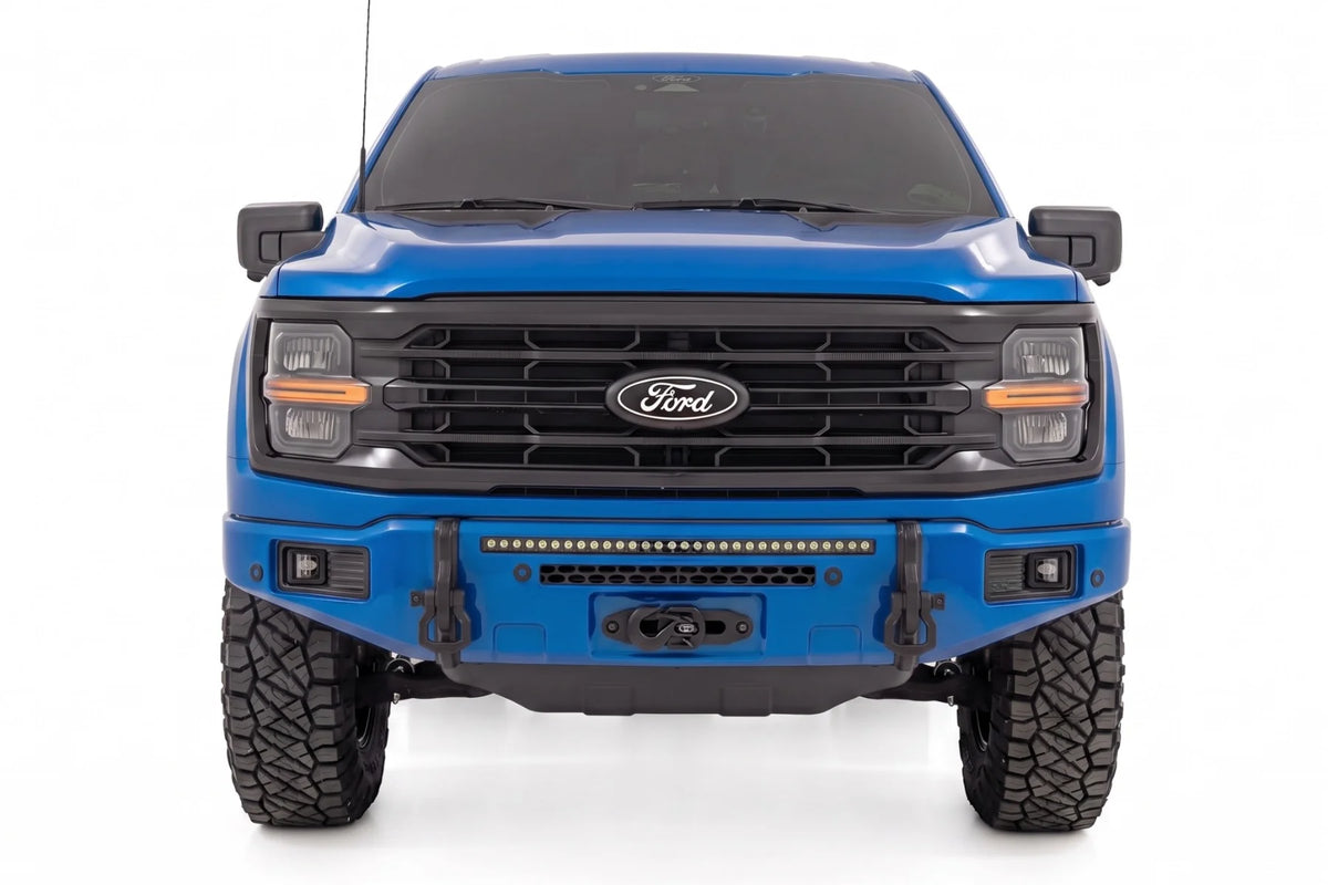 FXS Front Bumper | E7 Velocity Blue | EcoBoost | Ford F-150 2WD/4WD (2021-2025) - Bumpers (Image 3 of 6)