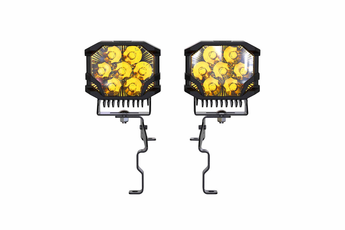 Morimoto BigBanger Ditch Light Kit: 23-27 Super Duty (NCS Yellow Spot Beam) - Off Road - Veh. Spec (Image 2 of 6)