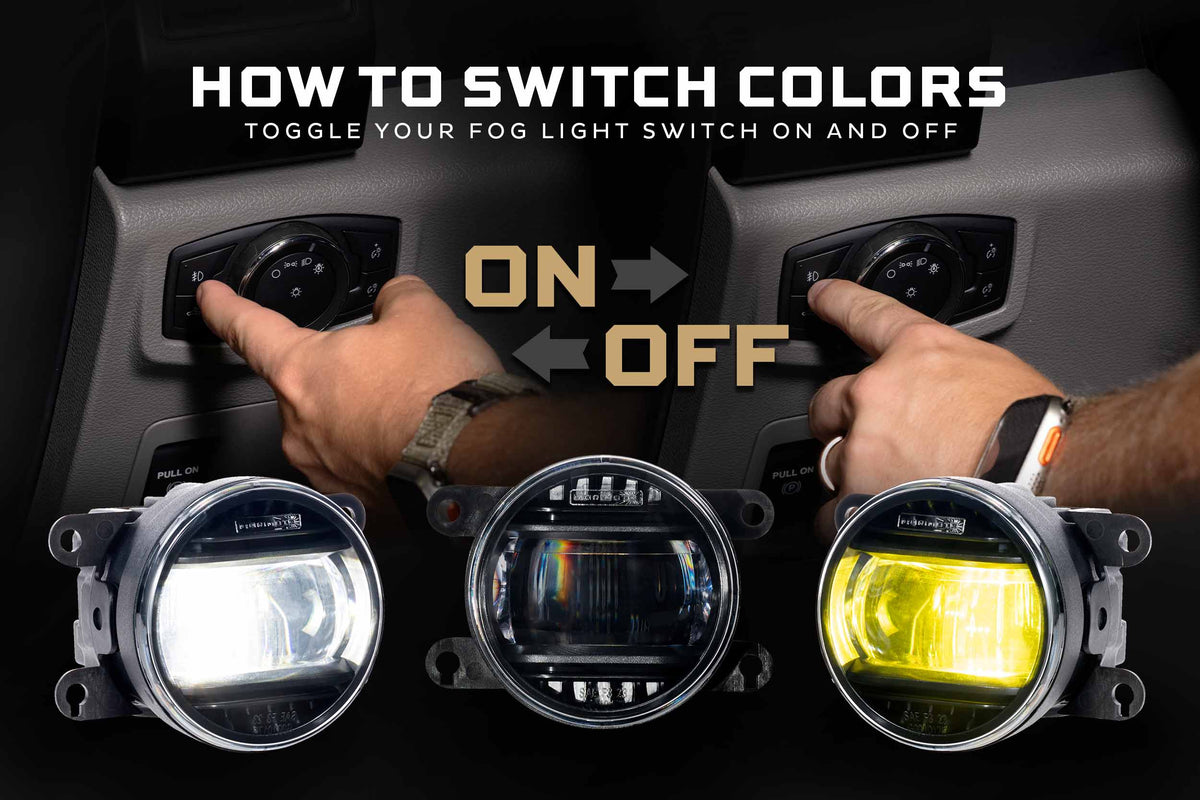 XB Evo+ Fog Lights: Type S (White + Yellow / Set) - Fog Lights (Image 4 of 6)