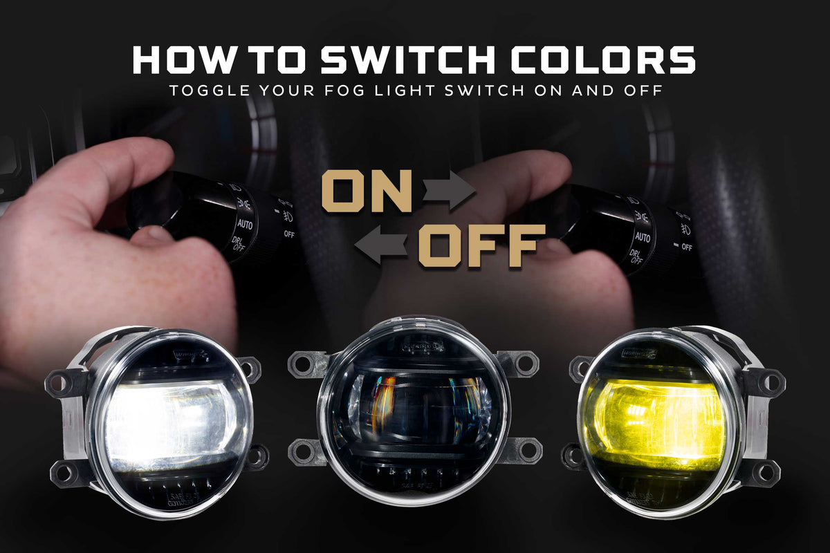 XB Evo+ Fog Lights: Type T (White + Yellow / Set) - Fog Lights (Image 4 of 6)