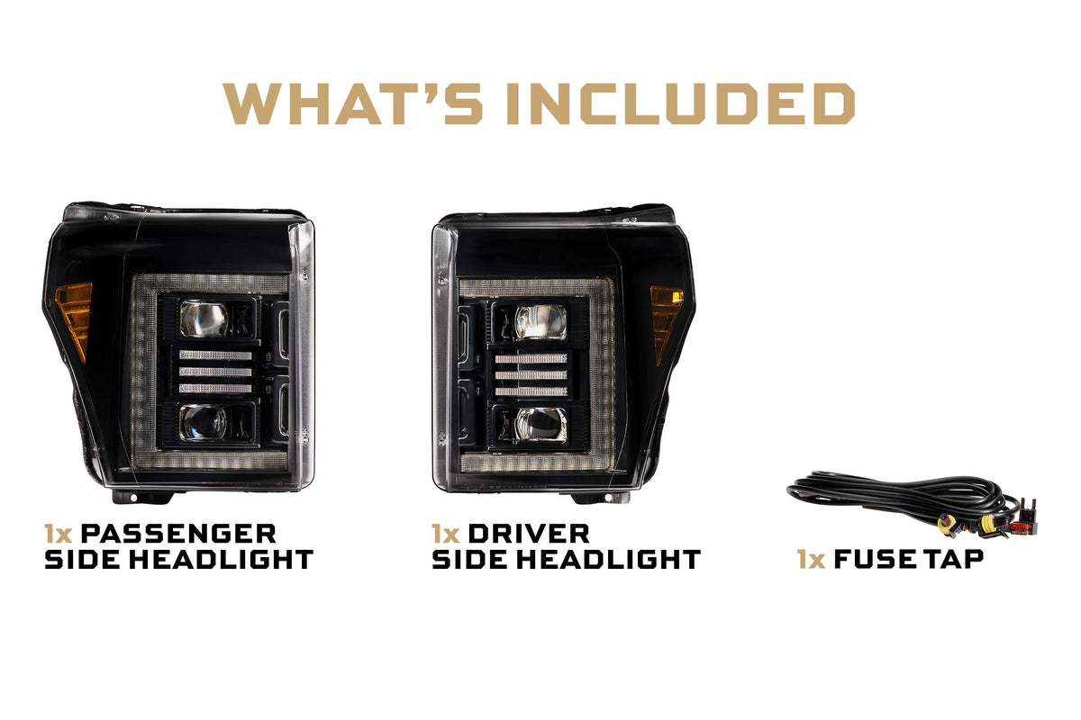 XB Hybrid LED Headlights: Ford Super Duty (11-16 / Set) - Headlights (Image 3 of 6)