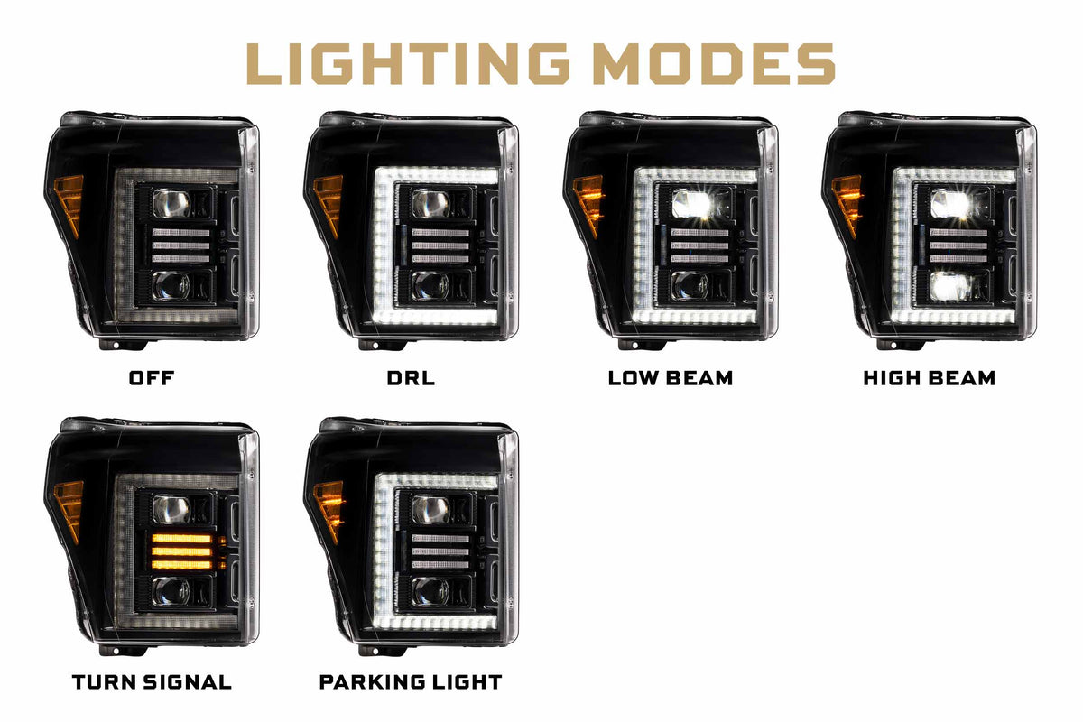 XB Hybrid LED Headlights: Ford Super Duty (11-16 / Set) - Headlights (Image 4 of 6)
