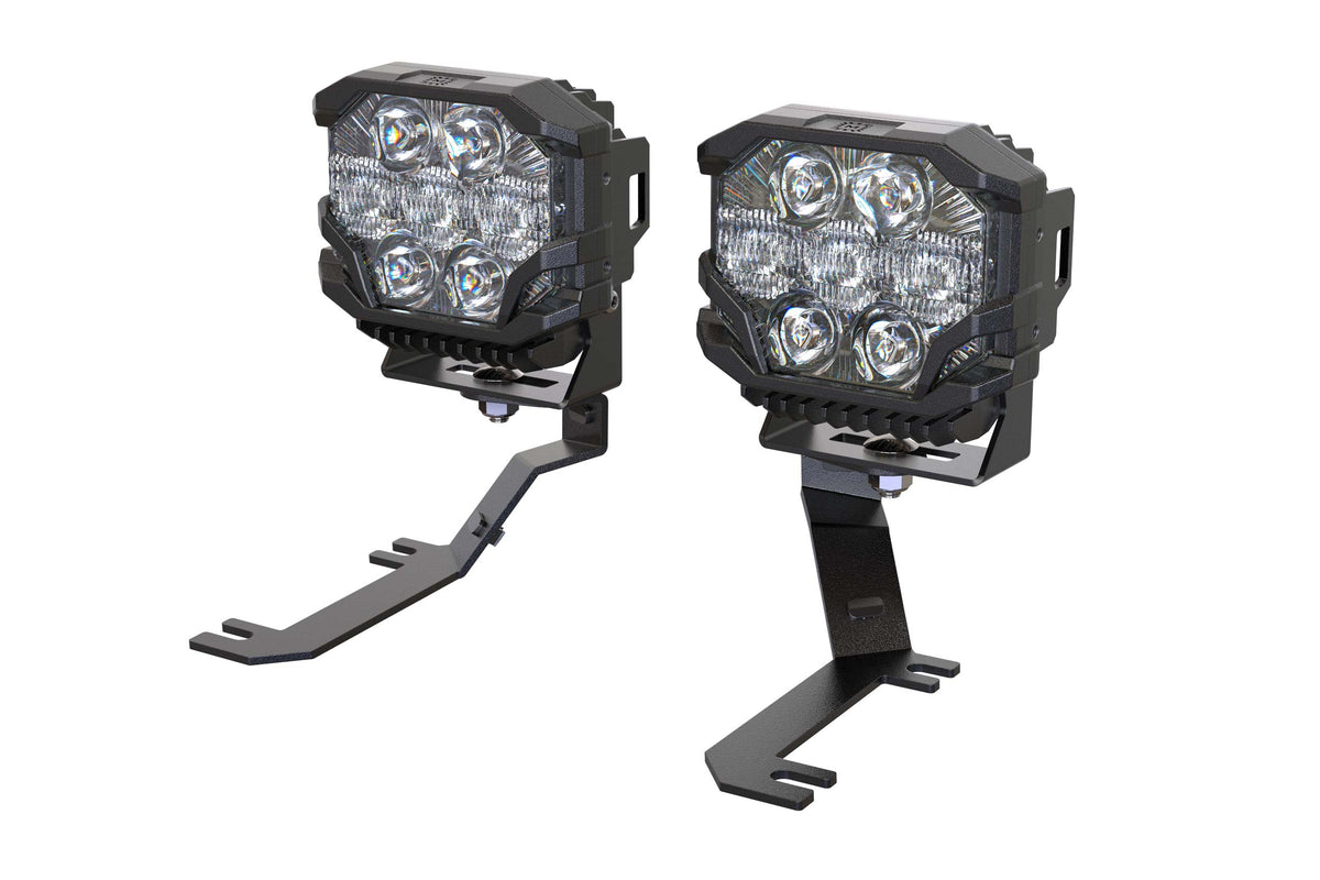 Morimoto BigBanger Ditch Light Kit: 19-24 Sierra 1500 (HXB Yellow Combo Beam) - Off Road - Veh. Spec (Image 1 of 6)