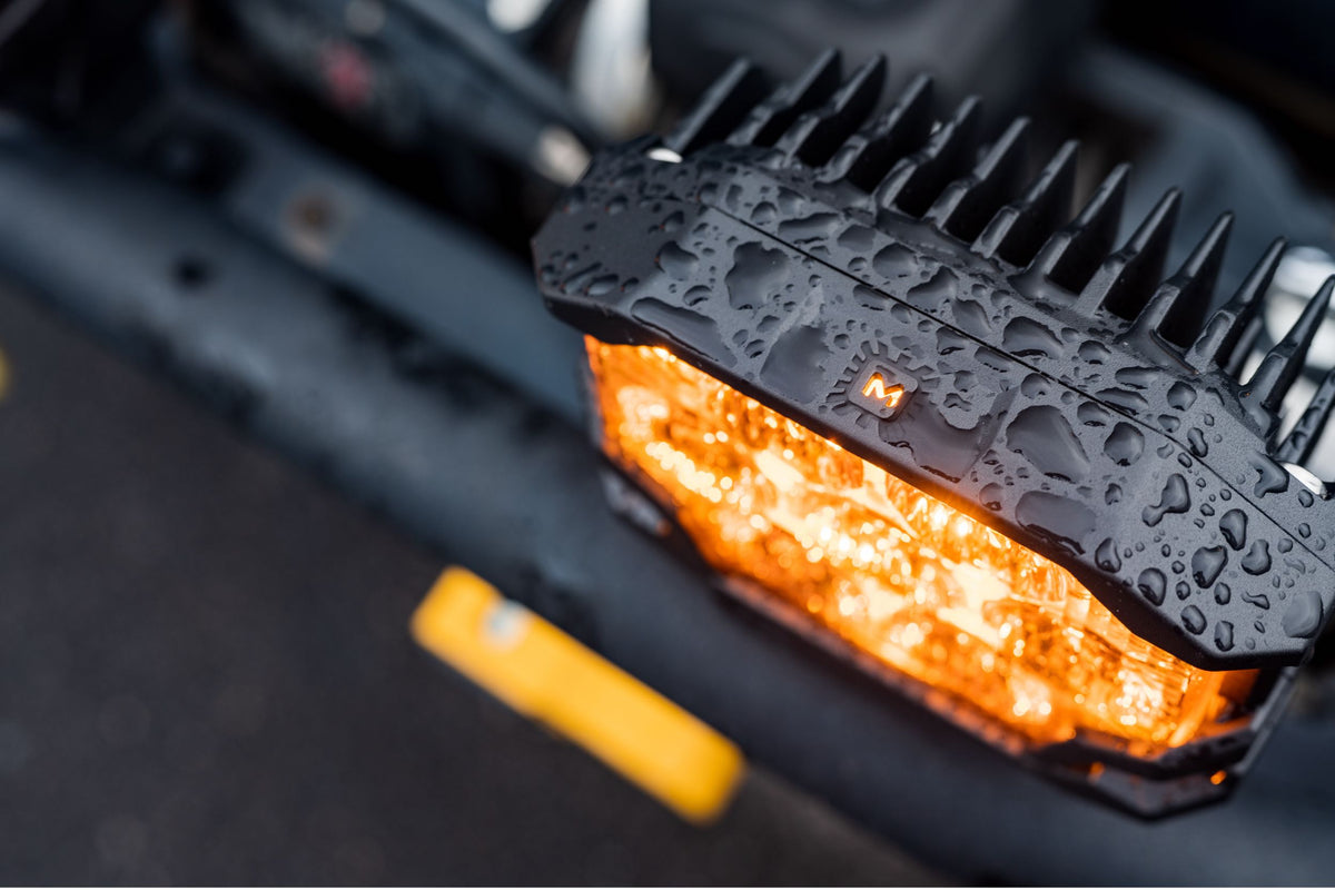 Morimoto BigBanger Ditch Light Kit: 19-24 Sierra 1500 (HXB Yellow Combo Beam) - Off Road - Veh. Spec (Image 5 of 6)